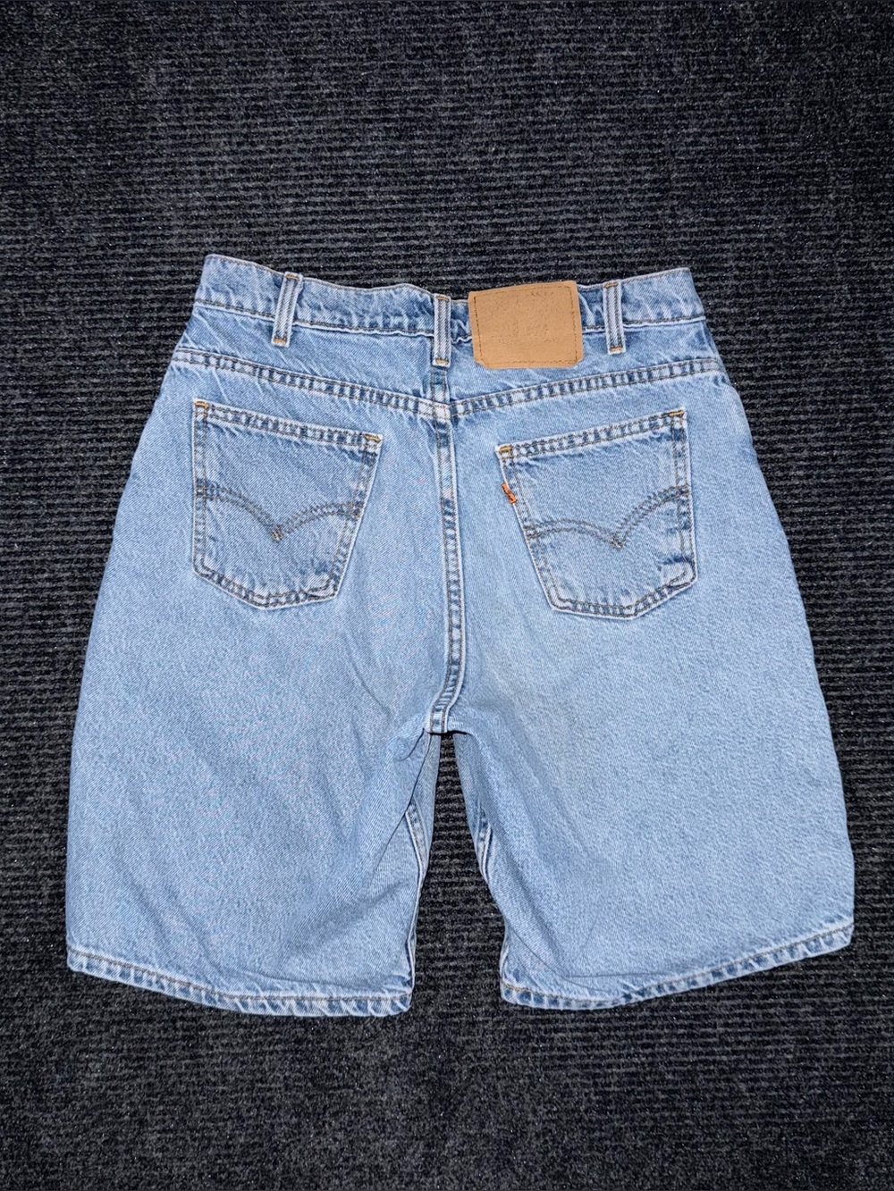 Vintage 90s Levi’s 560 Loose Fit Orange Tab Relaxed Denim Shorts Sz 28 Jorts